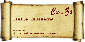 Cselle Zsuzsanna névjegykártya