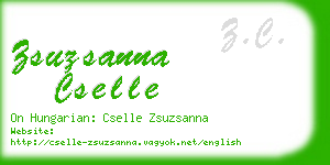 zsuzsanna cselle business card